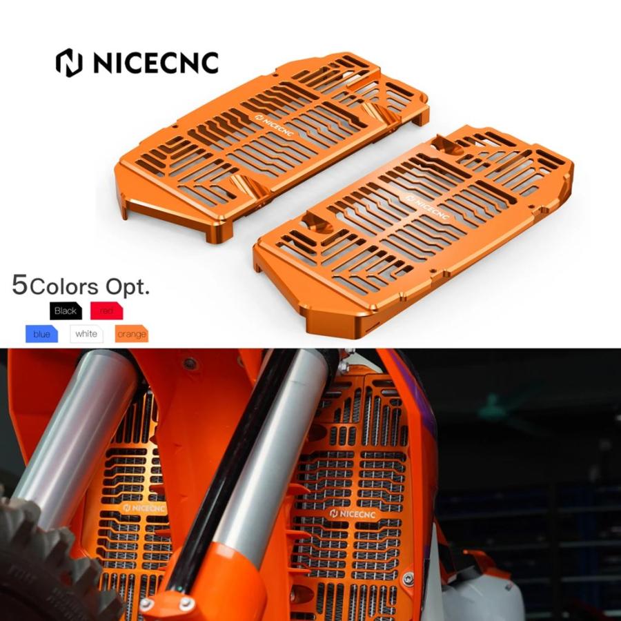 【並行輸入品】NICECNC KTM EXC 300 EXC 250 EXCF 350 EXC 450 XCW 300 XCFW 450 500 2024-2025 ラジエーターガード SX 125 SXF 250 SXF 450 2023-2025用の画像