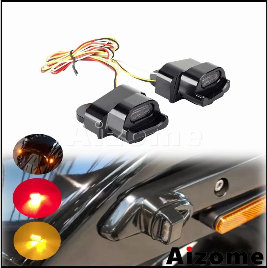 【並行輸入品】カスタムバイクE4 EマークリアストラットLED 3in1ブレーキランニングウィンカーライトウインカーハーレーナイトスターRH975 2022-23用_2