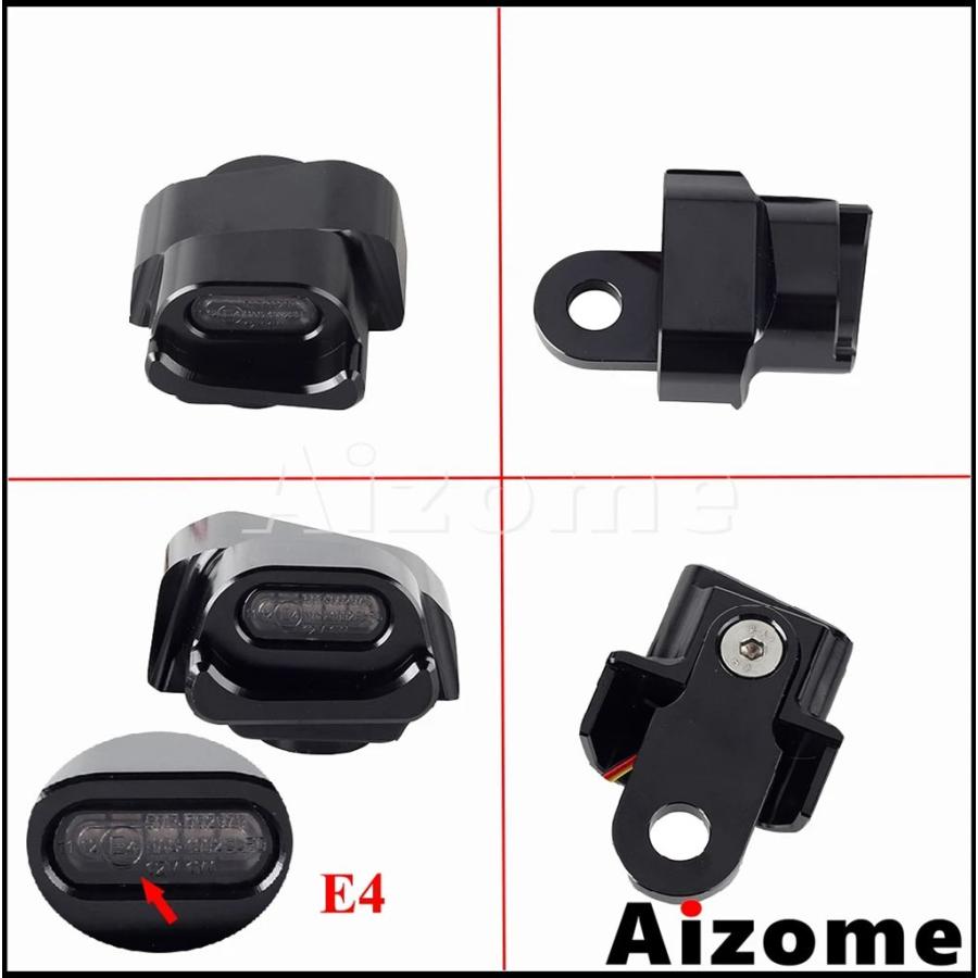 【並行輸入品】カスタムバイクE4 EマークリアストラットLED 3in1ブレーキランニングウィンカーライトウインカーハーレーナイトスターRH975 2022-23用_4