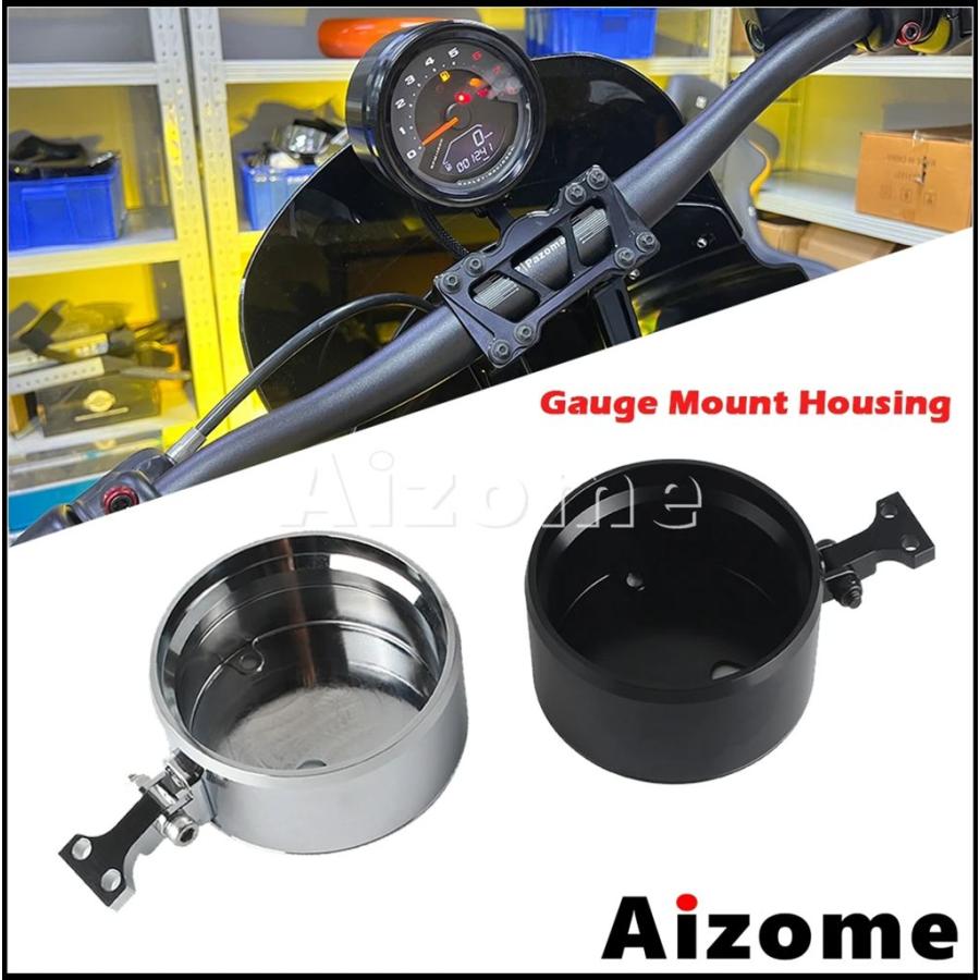 【並行輸入品】バイク用アルミニウム計器ブラケットハウジング タコメーター スピードメーター ゲージホルダー ハーレーソフテイルfxlrs fxfb fxfbs 2018-24_3