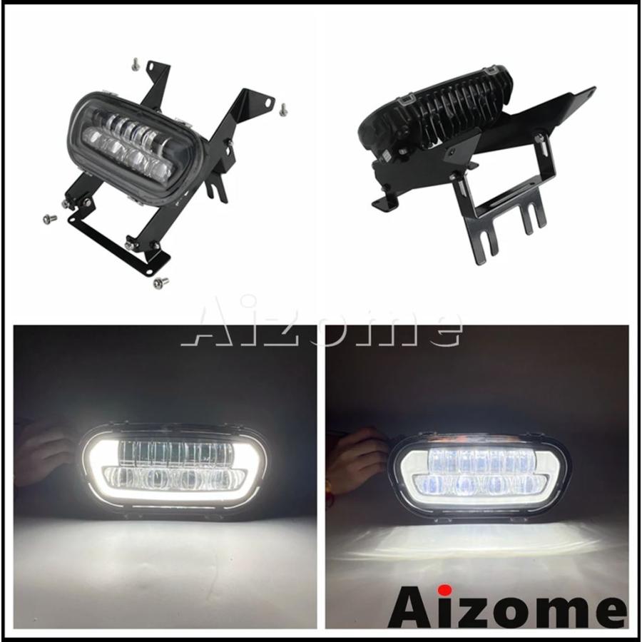 【並行輸入品】バイクヘッドライトフェアリング LEDヘッドライト クラブスタイルマスク ハーリーソフトテールファットボブ114 fxfbs 2018-2021 fxfb 19 19