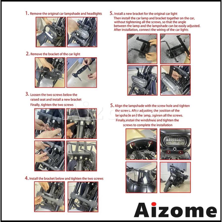 【並行輸入品】バイクヘッドライトフェアリング LEDヘッドライト クラブスタイルマスク ハーリーソフトテールファットボブ114 fxfbs 2018-2021 fxfb 19 19