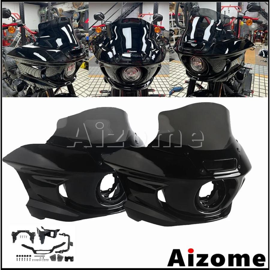 並行輸入品】FXLRSバイクフロントライトマスクフェアリングスモーク