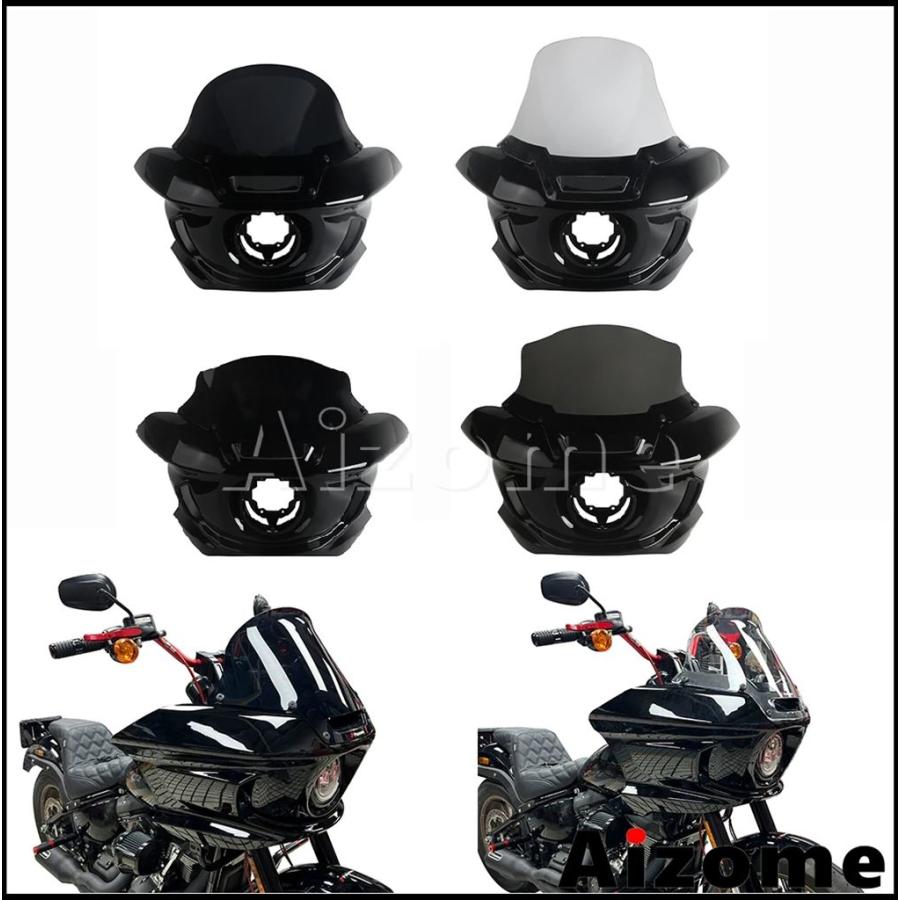 【並行輸入品】FXLRSバイクフロントライトマスクフェアリングスモークウインドスクリーンウィンドシールド ハーレーソフテイルローライダーS 117 FXLRS 2022_10