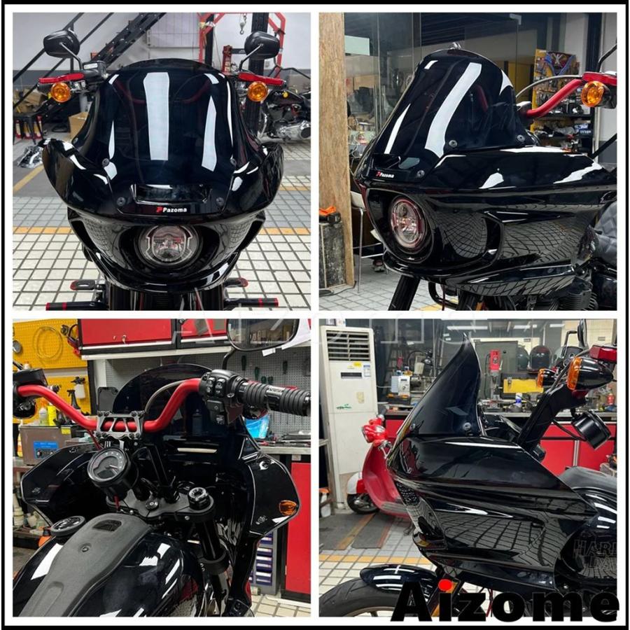 【並行輸入品】FXLRSバイクフロントライトマスクフェアリングスモークウインドスクリーンウィンドシールド ハーレーソフテイルローライダーS 117 FXLRS 2022_13