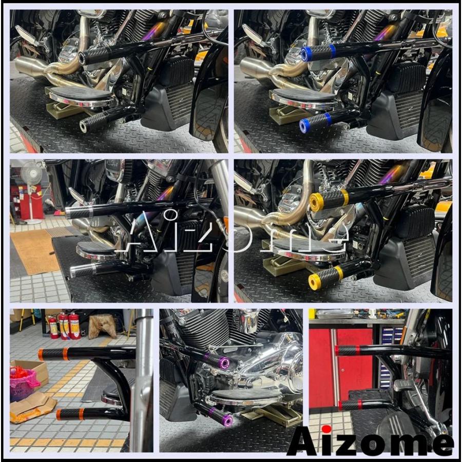 【並行輸入品】クラッシュバープロテクタースライダーエンドバイク保護バーハーレーツーリングエレクトラグライドロードキングロードグライドCVO 13-25用_19