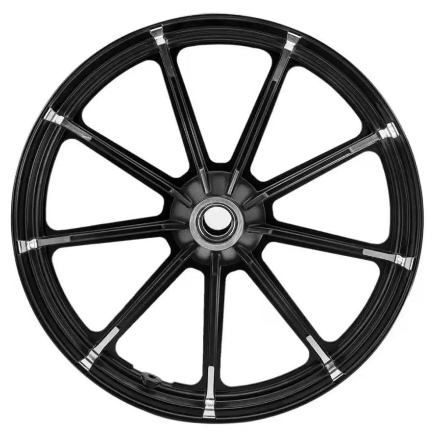 【並行輸入品】ハーレー用バイク 二輪ホイールリム 21スポークmag 19インチ 2.15 ハーレーxl1200 883 アイアン16-22の画像