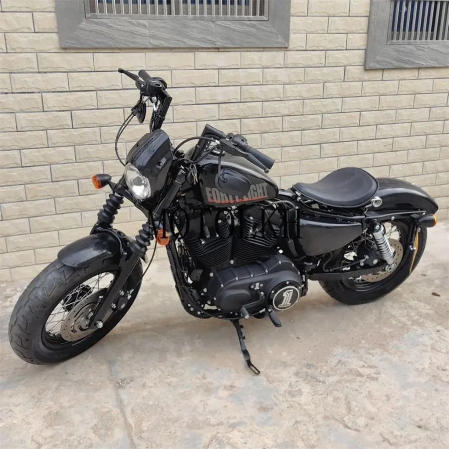 【並行輸入品】1-1/4 インチコンボリュートエイプハンガーハンドルハーレースポーツスターフォーティエイト XL883 ソフテイルダイナストリートボブ 96-23_3