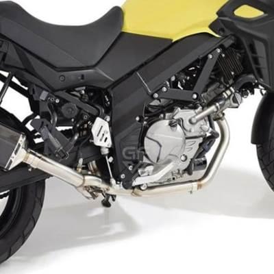 【並行輸入品】 バイク用スリップオンエキゾーストサイレンサー スズキvstrom 650 2017?2021 dl650 v strom dl650エスケープ