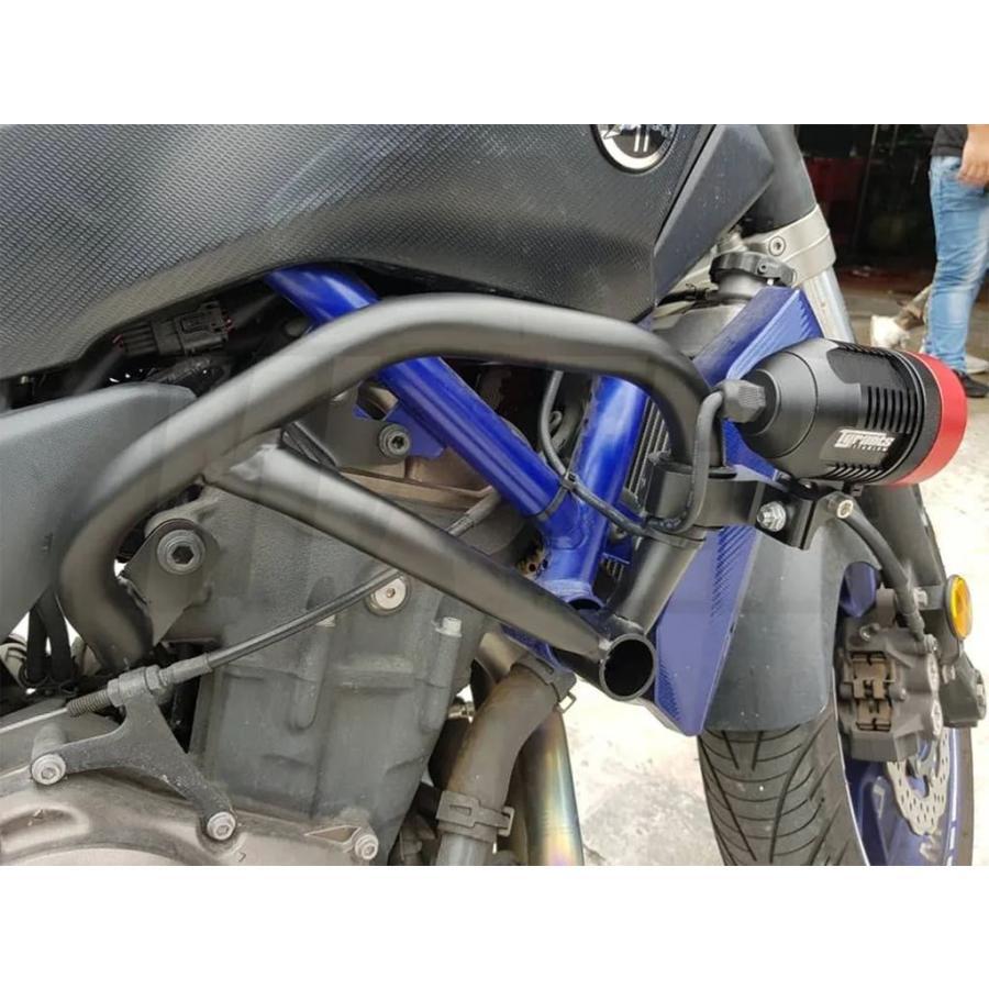 【並行輸入品】ヤマハトレーサーmt07 fz07 MT-07-FZ-07 mt 07用自動二輪車 二輪フロントロワークラッシュバー 発動機ひな型防御すること