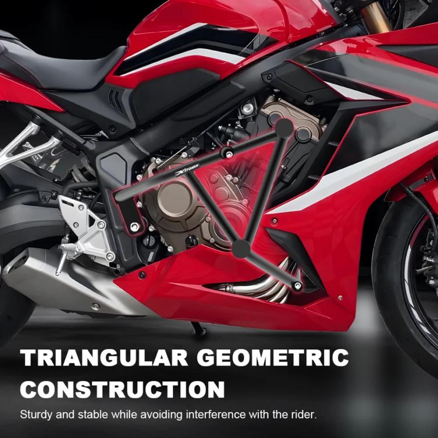【並行輸入品】クラッシュバーホンダ CBR650R CB650R 2019-2021 2022 2023 バイクスタントケージエンジンガードバンパーフェアリングフレームプロテクター