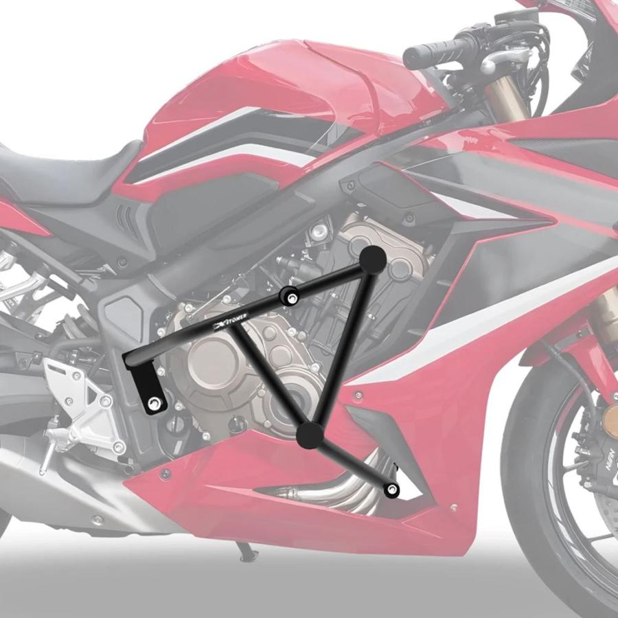 【並行輸入品】クラッシュバーホンダ CBR650R CB650R 2019-2021 2022 2023 バイクスタントケージエンジンガードバンパーフェアリングフレームプロテクター