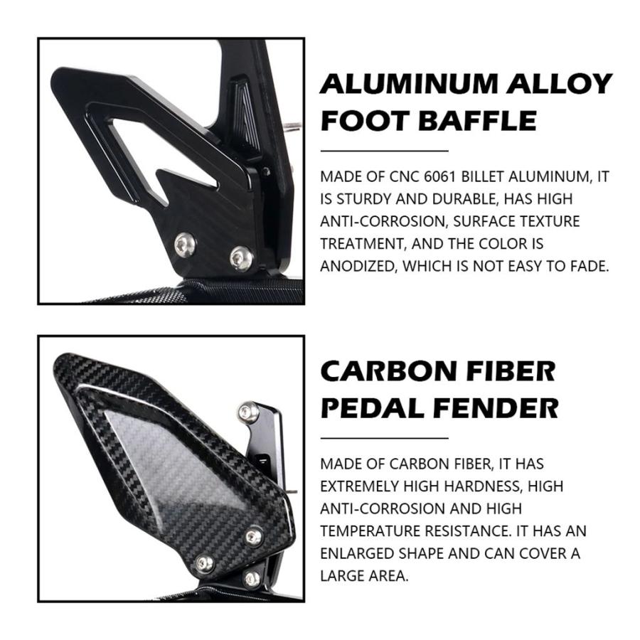 【並行輸入品】カワサキzx4r zx4rr zx4r zx4rr zx4r zx4r 2023-2024用バイク用CNC調整可能リアセット リアセット フットレスト フットレストの画像