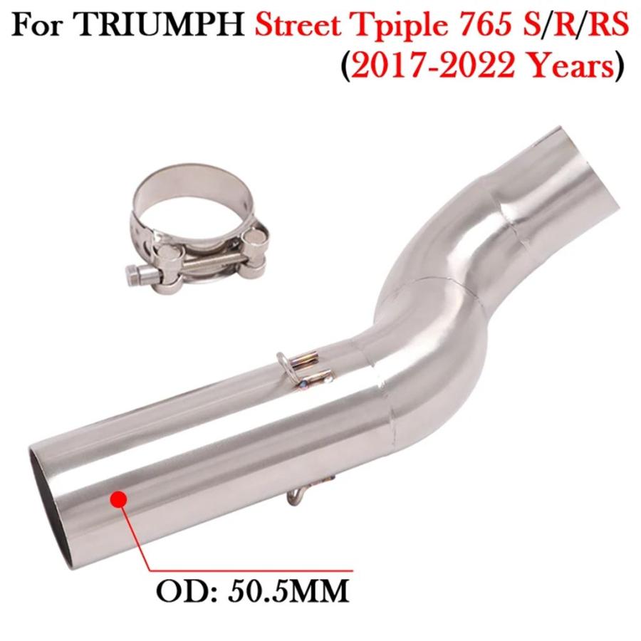 【並行輸入品】汎用エキゾーストサイレンサー 765 S rs 2017-2022 カーボン 51mm サイレンサーDBキラー ミディアムリンク_6