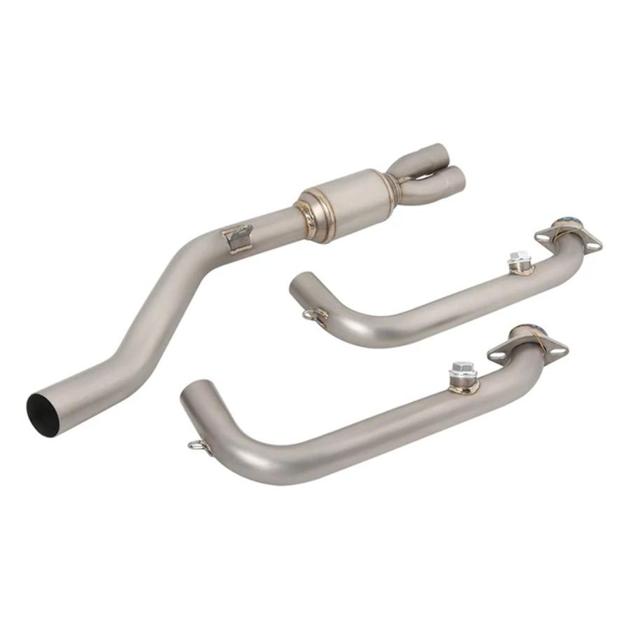 【並行輸入品】CFMOTO 450SR 450 SR 自動二輪車排気ガスチタンアロイフロントリンクパイプフルシステムカスタムマフラーエスケープモト一元管理用スリップオン