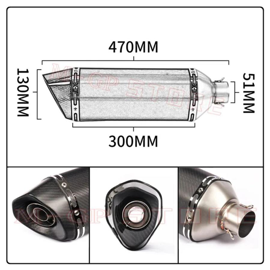 【並行輸入品】バイク 二輪エキゾースト カワサキヴェルシス 1000 se klz1000 c d 2019 2020 DBキラー ミディアムリンクパイプ用スリップオンエキゾーストの画像