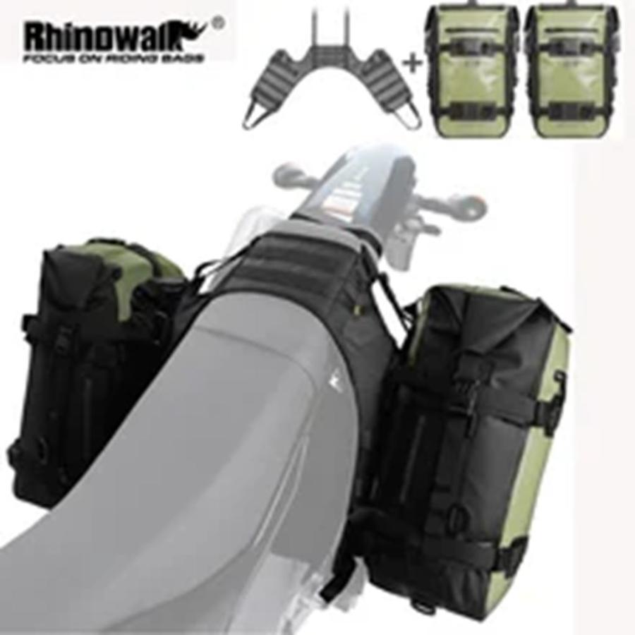【並行輸入品】Rhinowalk 2個仕かける 汎用 自動二輪車 サドル御徒面子 6L/8L/10L/15L 雨合羽 パニアバッグ 軍事基地付き添い人 ほんど自動二輪車相応う