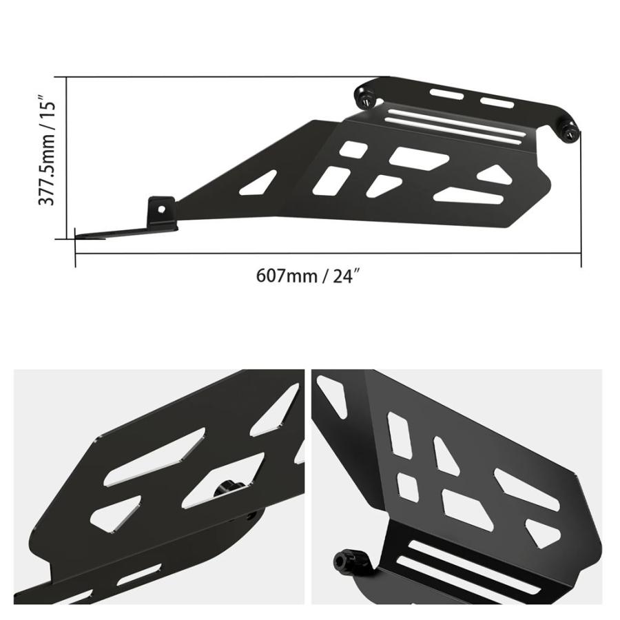 【並行輸入品】NICECNC ヤマハ Tenere 700 2019-2024 キャリアサイドキャリアサドルバッグサポートピリオンシートハンドル Tenere 700 アクセサリーの画像