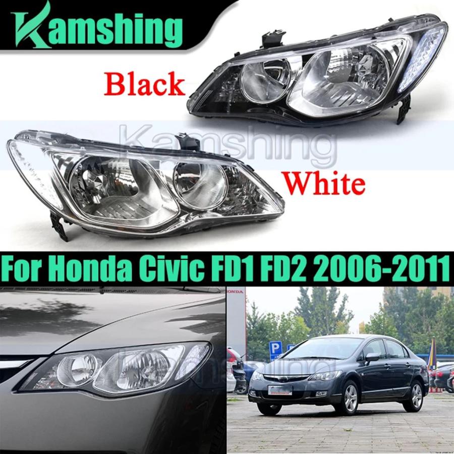 並行輸入品】ホンダ シビック FD1 FD2 2006-2011 フロントヘッドライト