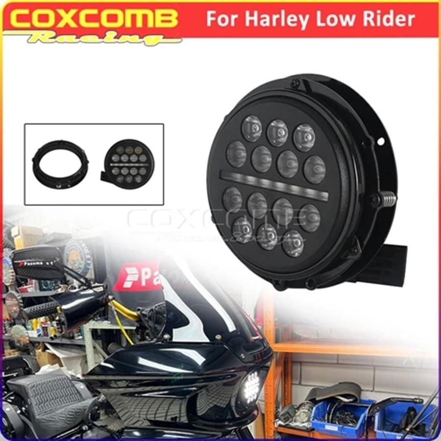 【並行輸入品】ハーレー ソフテイル ローライダー ST FXLRST 117 FXRST バイク DRL ヘッドランプ ラウンドヘッドランプ LED フロントヘッドライト 2022 2023_3