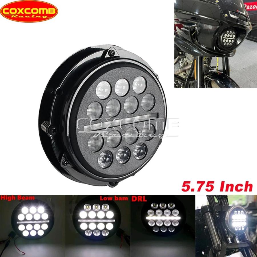【並行輸入品】ハーレー ソフテイル ローライダー ST FXLRST 117 FXRST バイク DRL ヘッドランプ ラウンドヘッドランプ LED フロントヘッドライト 2022 2023_4