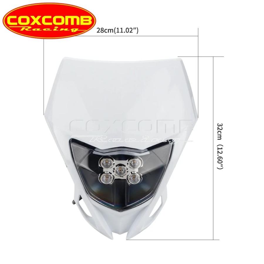 【並行輸入品】スーパーモト-エンデューロLEDヘッドライト ヤマハ用フロントライト yz125 yz250 yz450 yz450f wr250 wr450 yz85 wr125r tt250rの画像