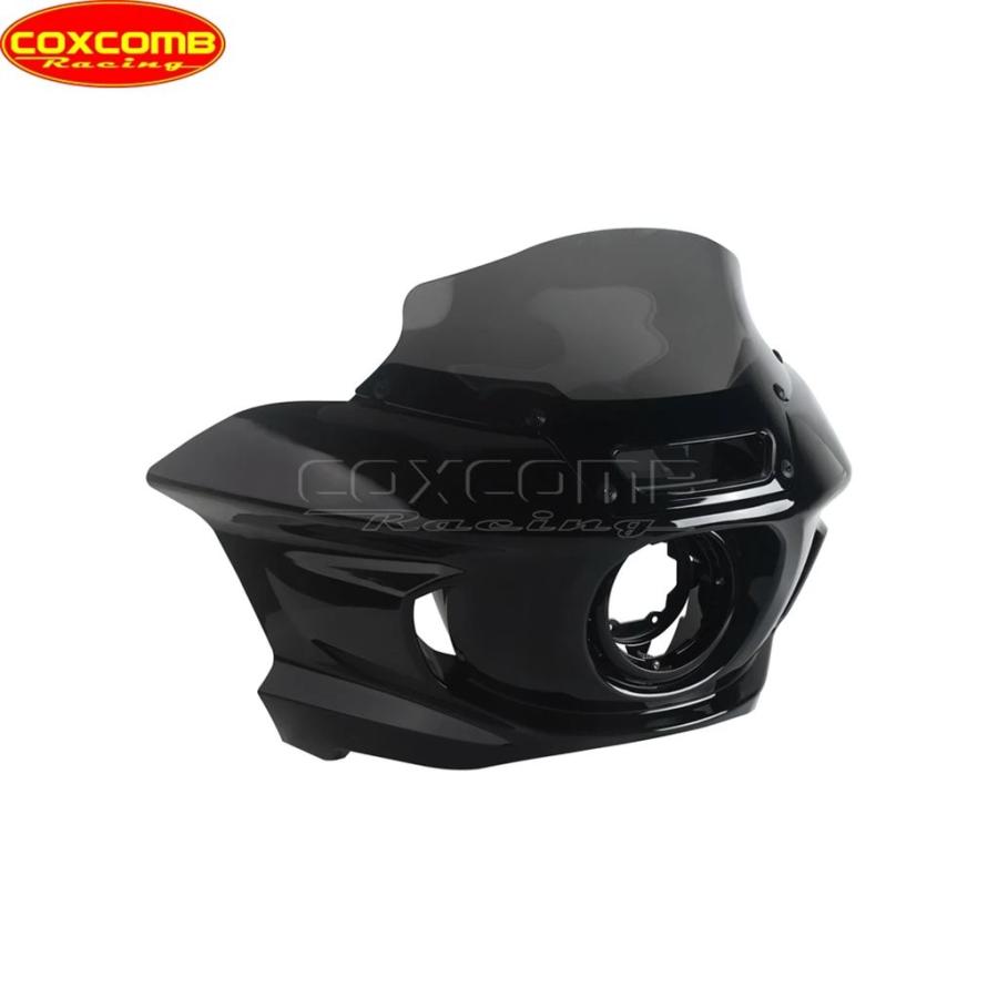 並行輸入品】バイクヘッドライトフェアリング 7 インチ9インチ