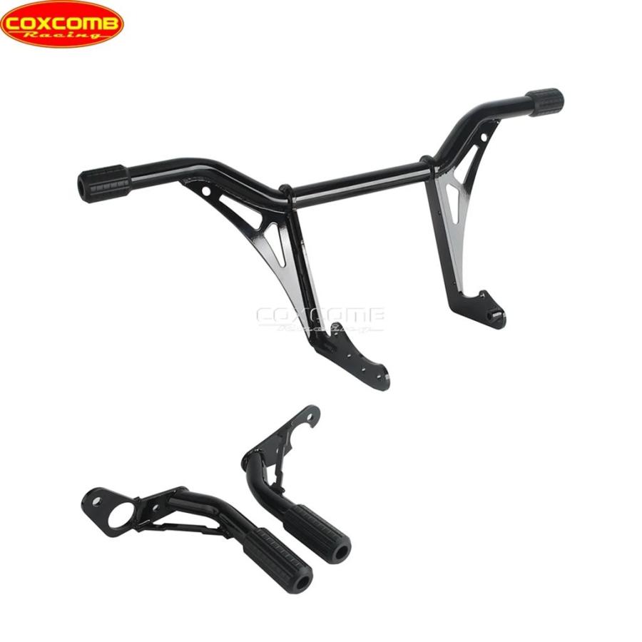 【並行輸入品】バイクフロントリアバー パッセンジャーペグ エンジンガード ハーレーソフトテール用バンパー スタンダードfxstファットボブfxfb 114 fxfbsの画像