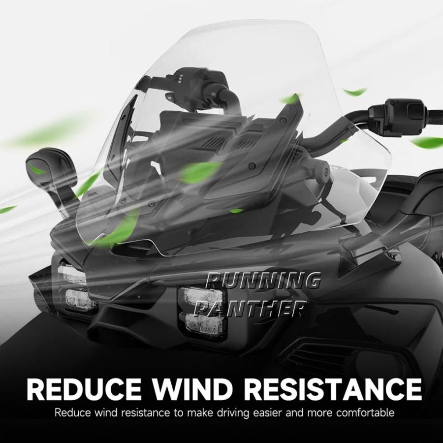 【並行輸入品】Can-am スパイダー F3-3 バイクフロントガラスフロントガラスウィンカー風防気流フードフロントガラスカバー_6