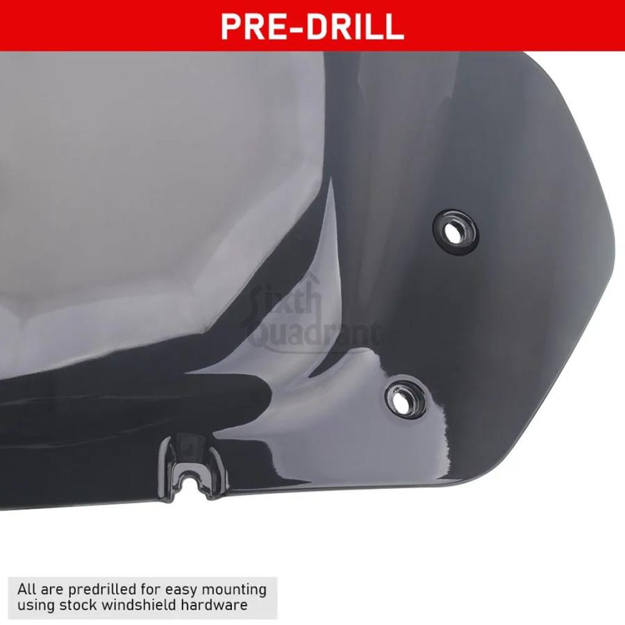 【並行輸入品】ハーレーストリートグライド FLHX/I モデル 2024 2025 以降バイクアクセサリー 1 個フロントガラスフロントガラス 14 インチ ABSの画像