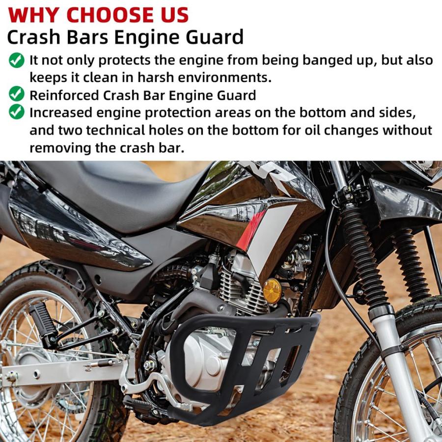 【並行輸入品】ホンダxr125l xr150 xr 125 150 l 2015-2023 2021 2022用強化バイク 二輪エンジン保護フレーム_4