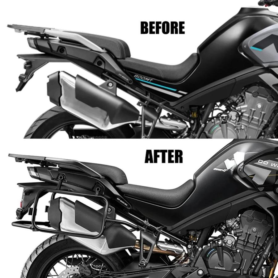 【並行輸入品】CFMOTO CF 800MT ラゲッジサドルバッグサポート MT800 MT 800 MT 2021-2024 2022 2023 バイク用トップボックスラックサイドパニアブラケットの画像