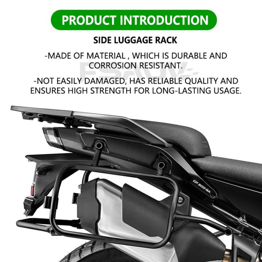 【並行輸入品】CFMOTO CF 800MT ラゲッジサドルバッグサポート MT800 MT 800 MT 2021-2024 2022 2023 バイク用トップボックスラックサイドパニアブラケットの画像