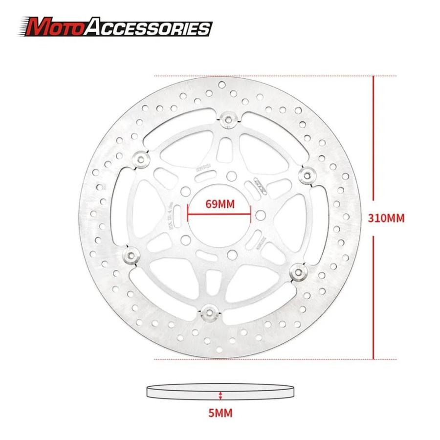 【並行輸入品】スズキ DL1000 Vストローム 2002 2013用フロントブレーキディスク DL1000用フローティングディスクローターMTXの画像