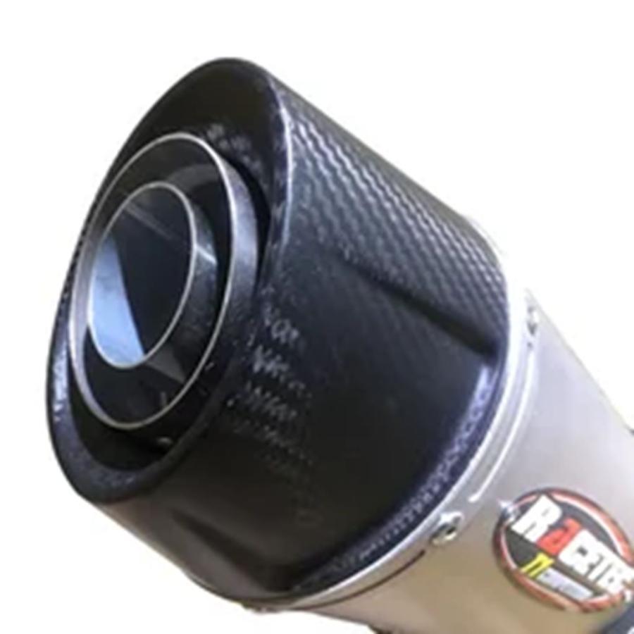 【並行輸入品】51 mmチタンカーボンバイクマフラーパイプインレット 280 mm-320 mmバイクパフォーマンス排気システム