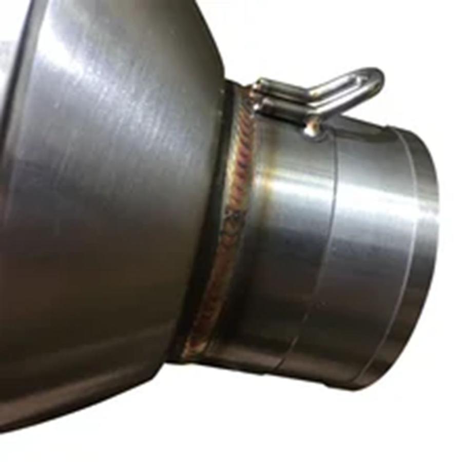 【並行輸入品】51 mmチタンカーボンバイクマフラーパイプインレット 280 mm-320 mmバイクパフォーマンス排気システム