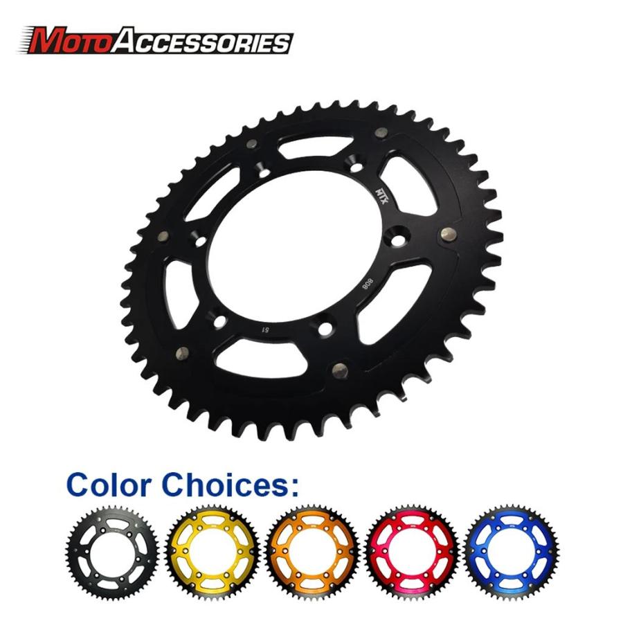【並行輸入品】MTX スプロケット Rm-z450 スズキオフロード RM125 F DR250 L RM250 RM-Z250 RM-Z450 リアスプロケットバイク 49T 50T51T スプロケットの画像