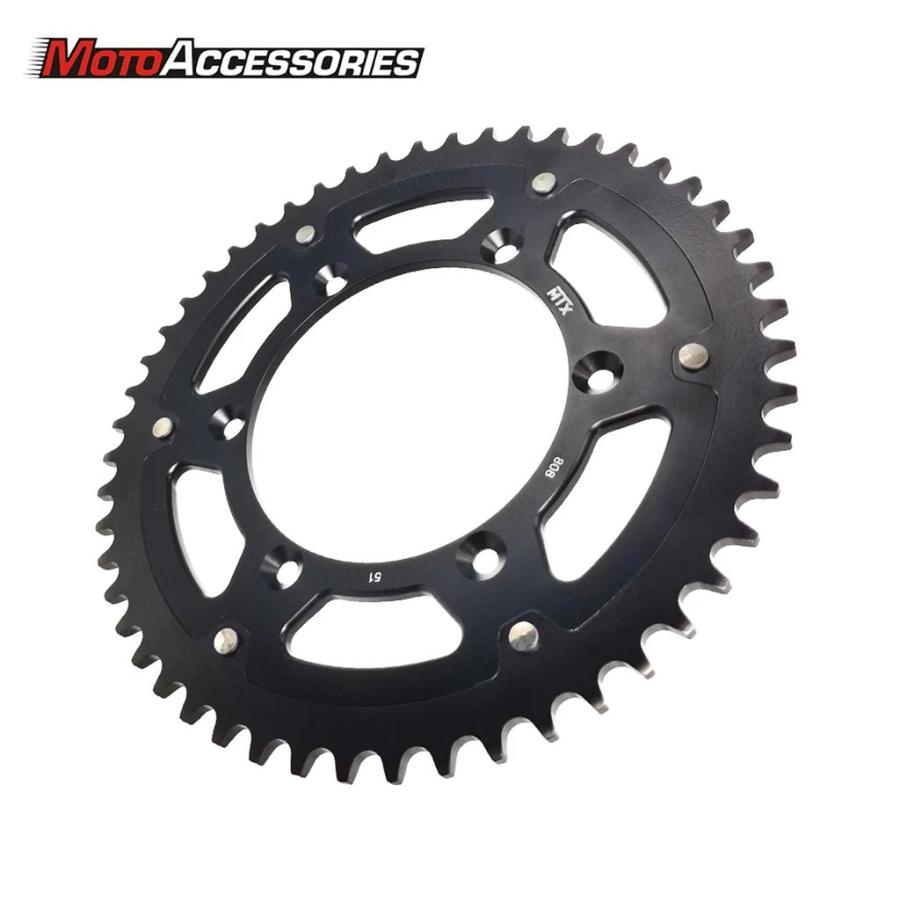 【並行輸入品】MTX スプロケット Rm-z450 スズキオフロード RM125 F DR250 L RM250 RM-Z250 RM-Z450 リアスプロケットバイク 49T 50T51T スプロケットの画像
