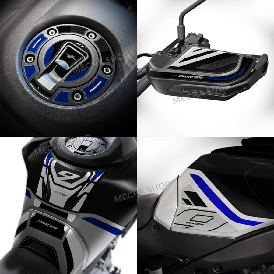 【並行輸入品】トレーサー 9GT タンクパッドバイク燃料タンク保護デカールキットハンドガード 3D ステッカートレーサー 9 GT + 2025_16