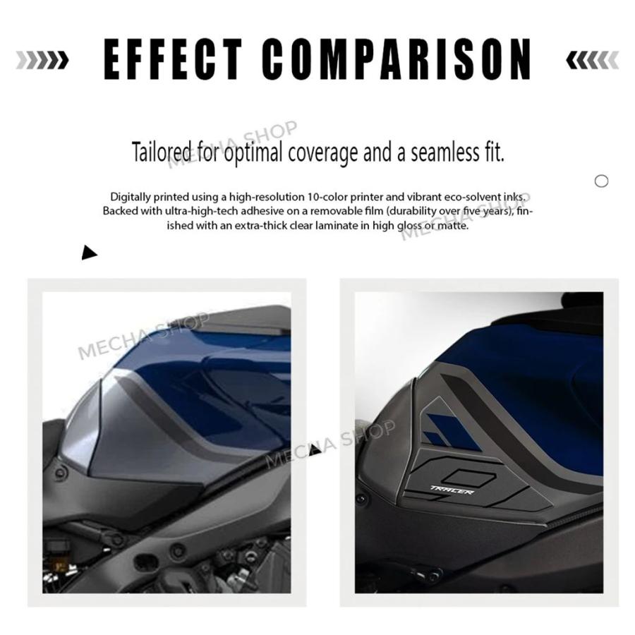 【並行輸入品】トレーサー 9GT タンクパッドバイク燃料タンク保護デカールキットハンドガード 3D ステッカートレーサー 9 GT + 2025_17