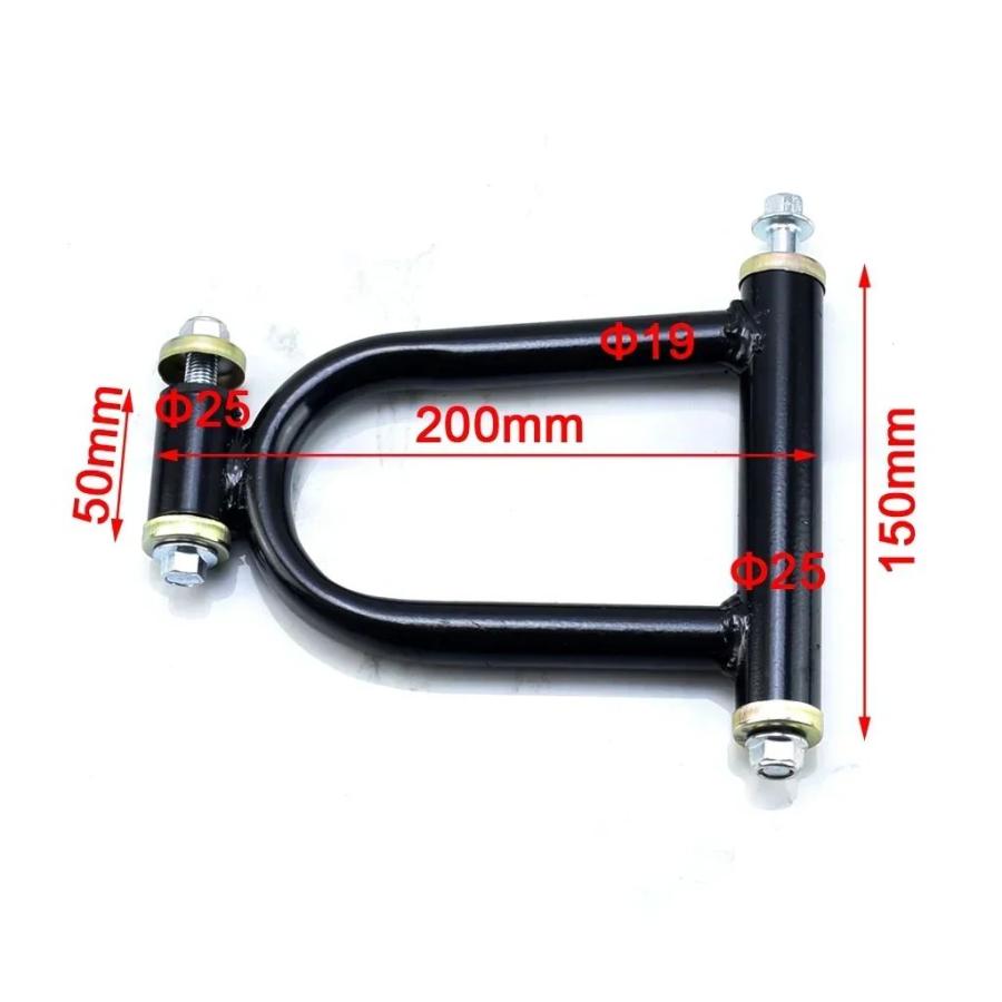 【並行輸入品】220 mmサスペンションスイング A アーム上部/アンダーステアリングナックルスピンドル 3/4 スタッドホイールハブショックブレーキキャリパーの画像