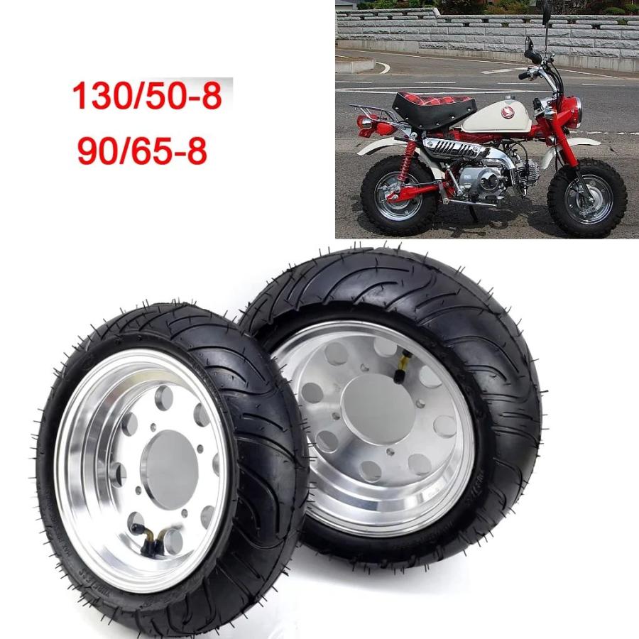 並行輸入品】1 セット 8 インチ 穴ホイールリムチューブレスタイヤ