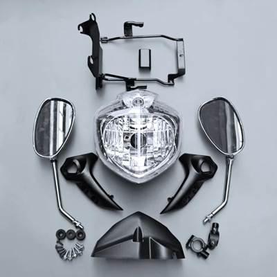 【並行輸入品】 ヤマハfz6n 2007-2010 2008 2009互換性スピードメーター用ヘッドライトアセンブリの画像