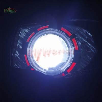 【並行輸入品】 エンジェルアイズ-ヘッドライト取り付けヘッドランプ ヘッドライト取り付け BMW S1000rr 2015-2018の画像