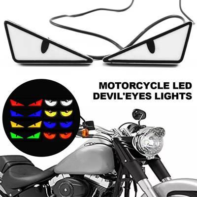 並行輸入品】 バイクデビルアイLEDライト 汎用ヘッドライト ミニ