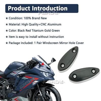 並行輸入品】 ZX-6R ZX-25R バイクバックミラーベースフロントガラス
