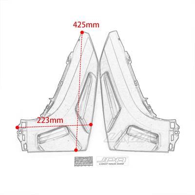 【並行輸入品】 Jpa-バイク用統合ledウインカー ヤマハnmax 155 125 2020 2021用エアフローインジケーターの画像