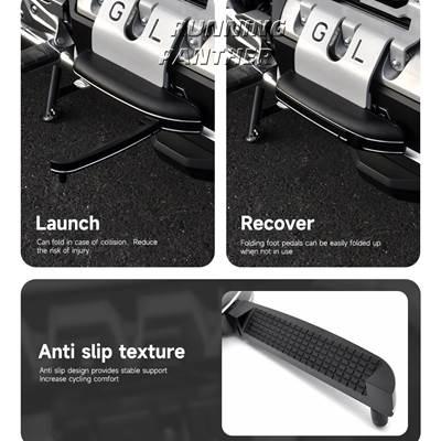【並行輸入品】 バイクフットレスト フットレストアクセサリー ホンダゴールドウイング1800 gl1800 f6b 2018-2023用フットレストの画像