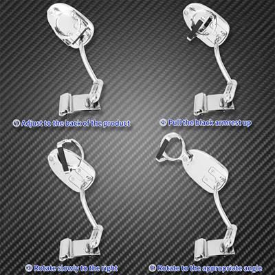【並行輸入品】 リアアームレスト シートグリップ付きアームレスト ホンダ用アクセサリー ゴールドウイングgl1800 2001-2016 2017の画像