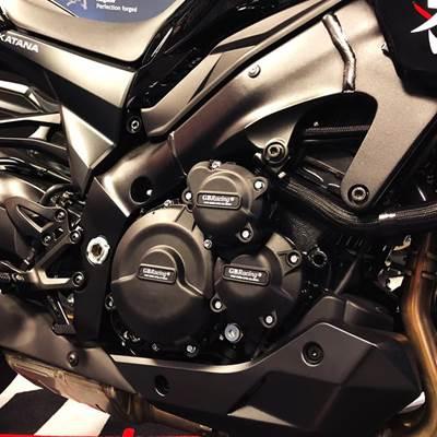 スズキ用エンジン保護カバー カーボンテクスチャ GSX-S1000 GSX 